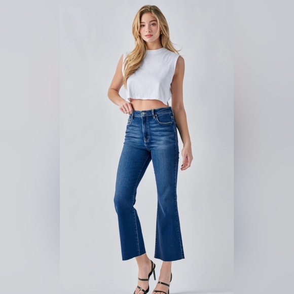 Hidden Denim - Hidden "Happi" Crop Flare Jeans